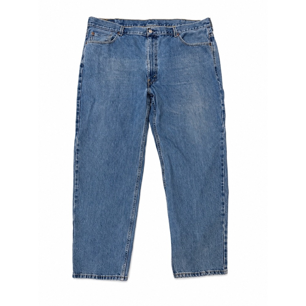 Levi's 550 Relaxed Fit Blue Jeans Men's 46x32 Medium Wash Cotton Denim